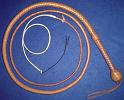 8ft Natural Tan 12 plait David Morgan Style Indiana Jones Bullwhip 2A
